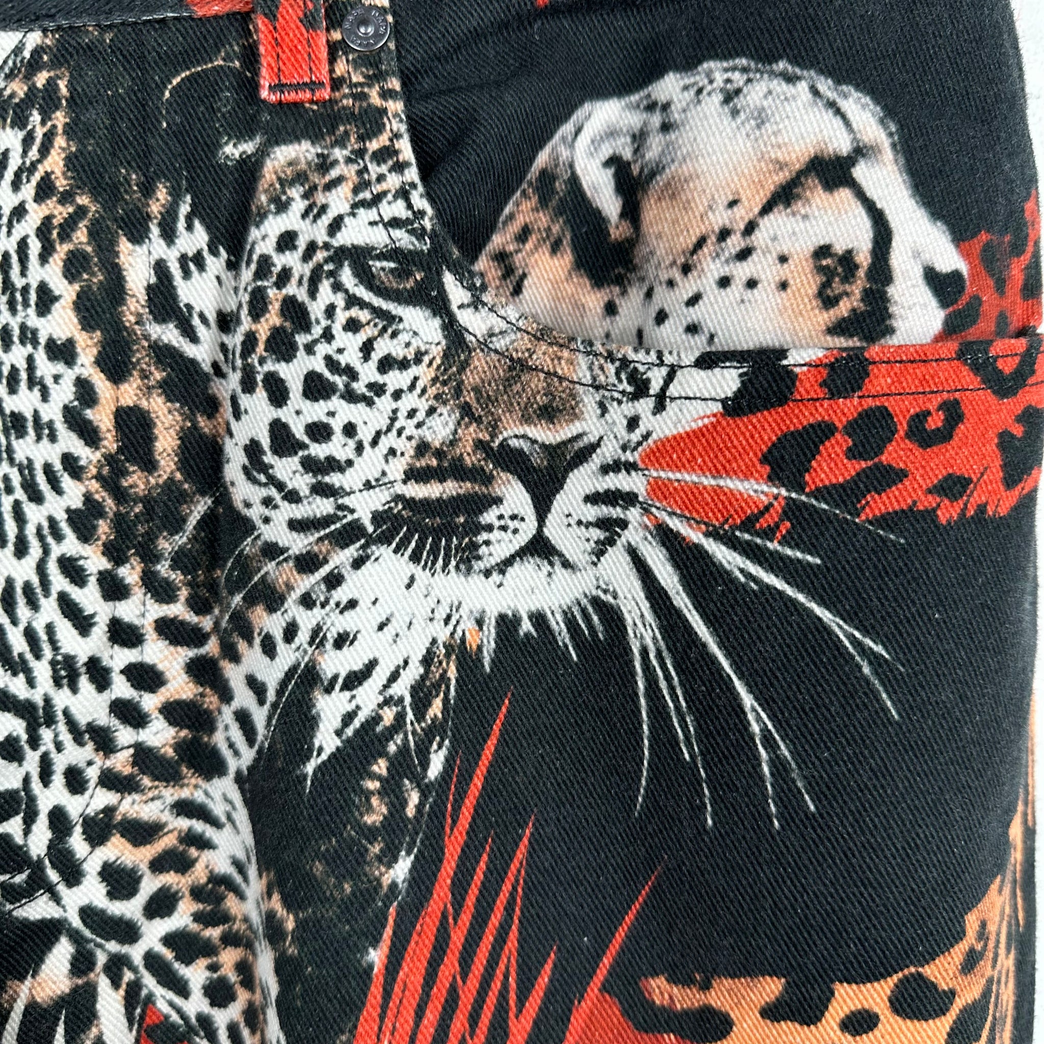 Martine Rose x Napajiri Cheetah Denim Pants