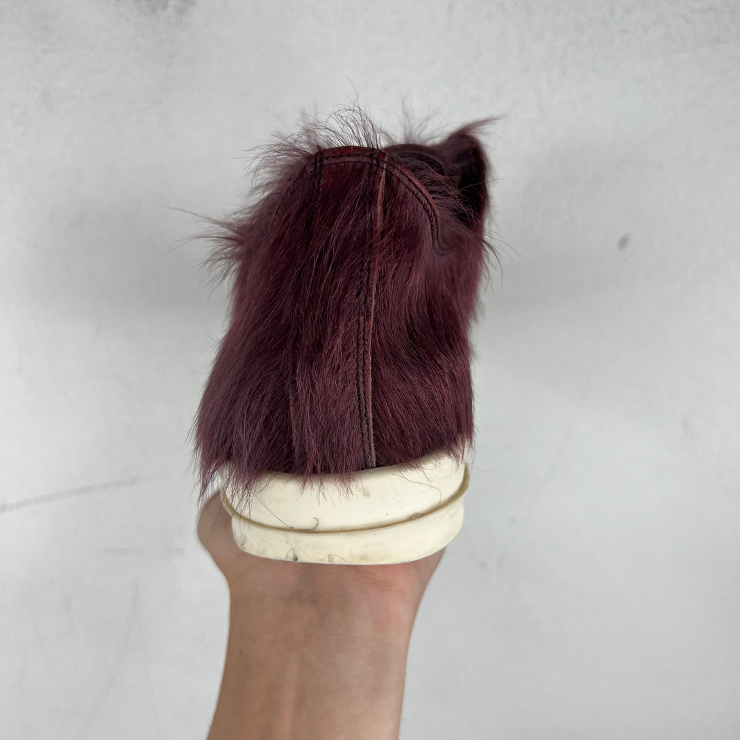 Rick Owens Amethyst Ponyhair Ramone Low Sneakers