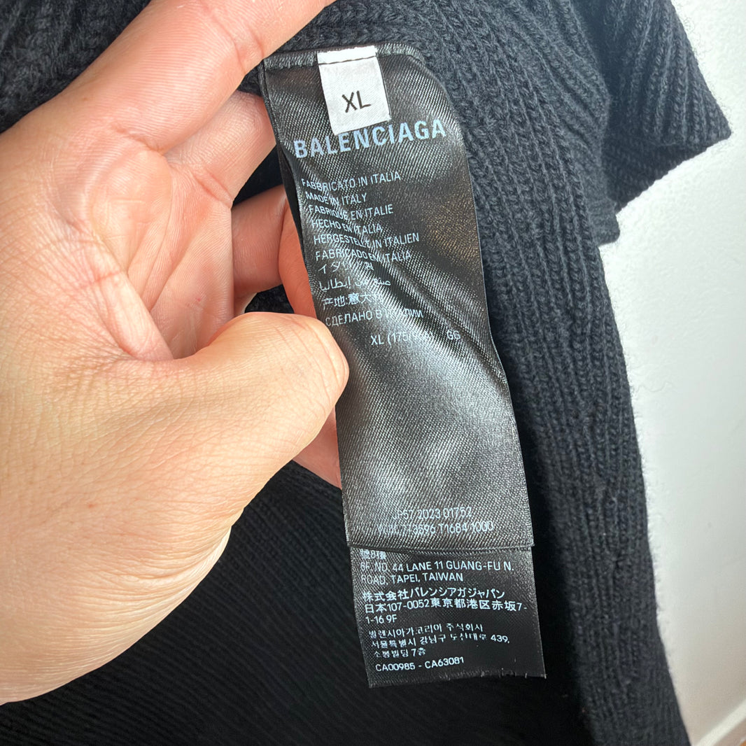 Balenciaga Skiwear Quarter Zip Knit Sweater