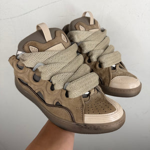 Lanvin Beige Curb Sneakers