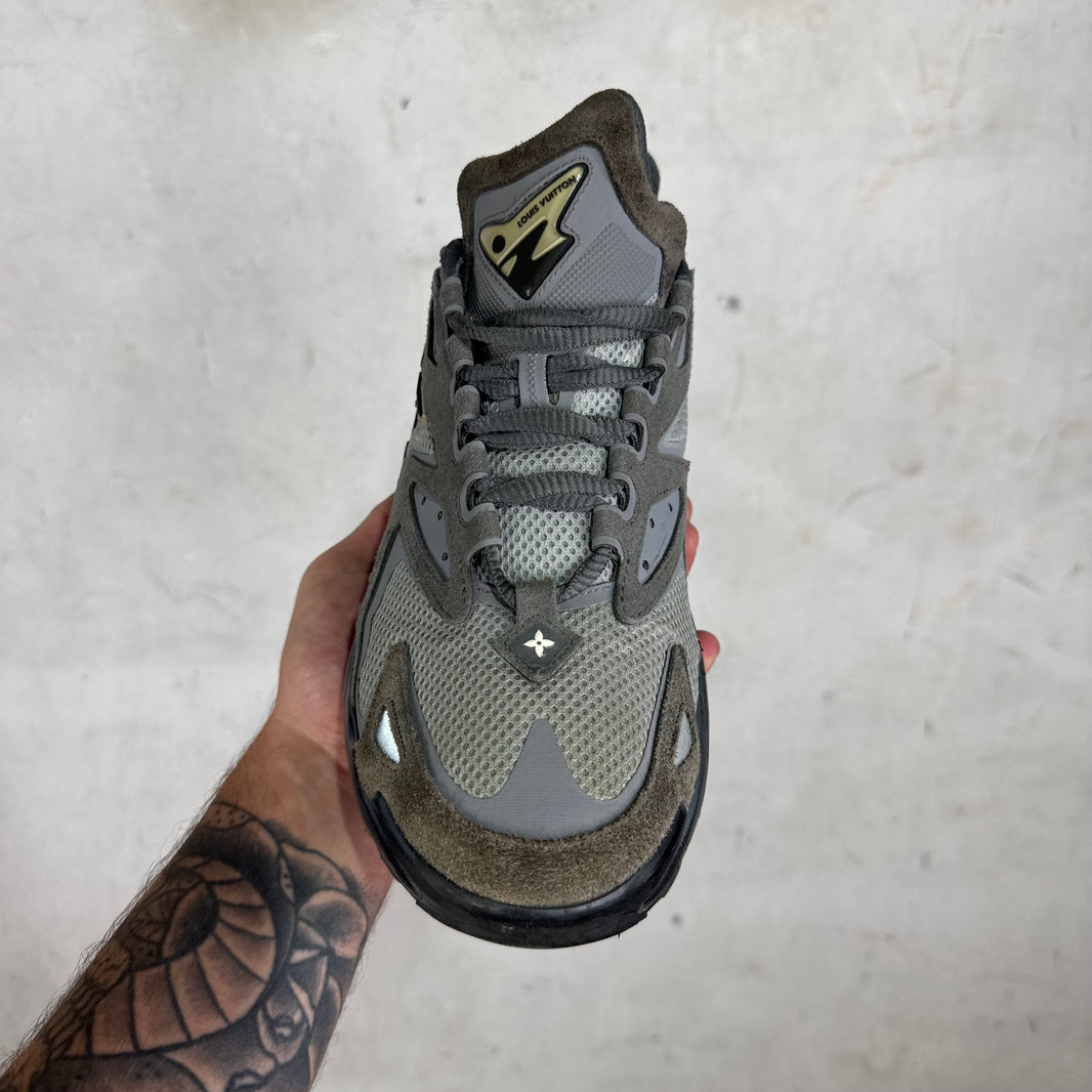 Louis Vuitton Grey Suede Tatic Sneakers