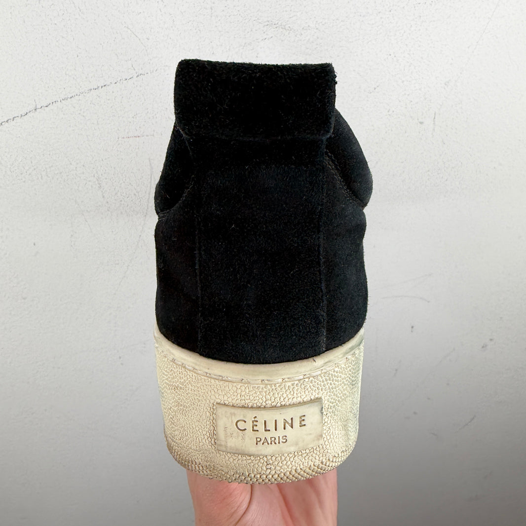 Celine Black Slip On Sneakers