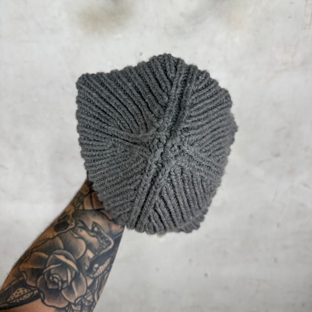 Gucci Grey Striped Trim Beanie