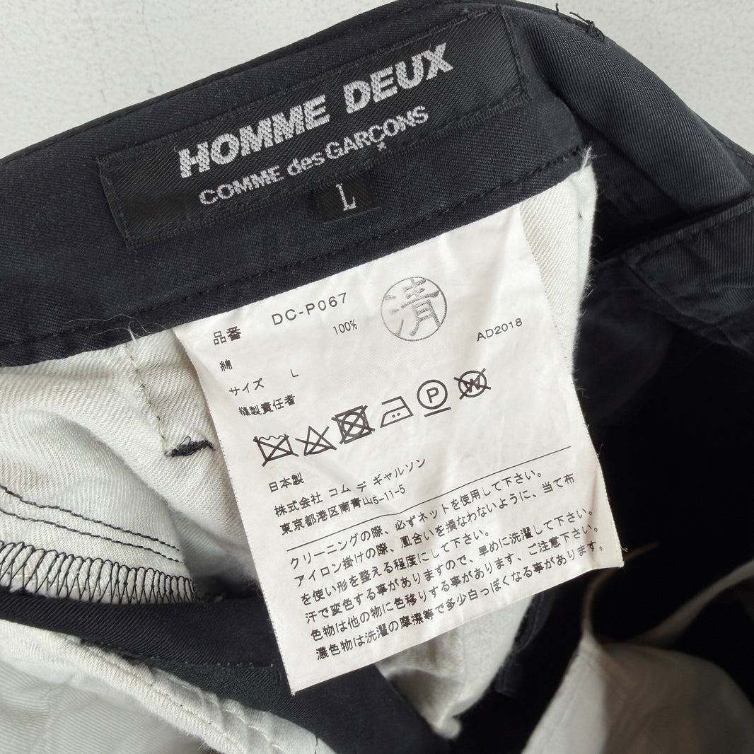CDG Homme Deux Double Knee Tapered Pants