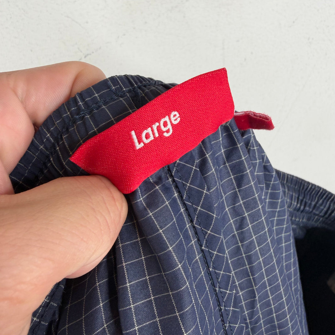 Supreme Navy Grid Trackpants
