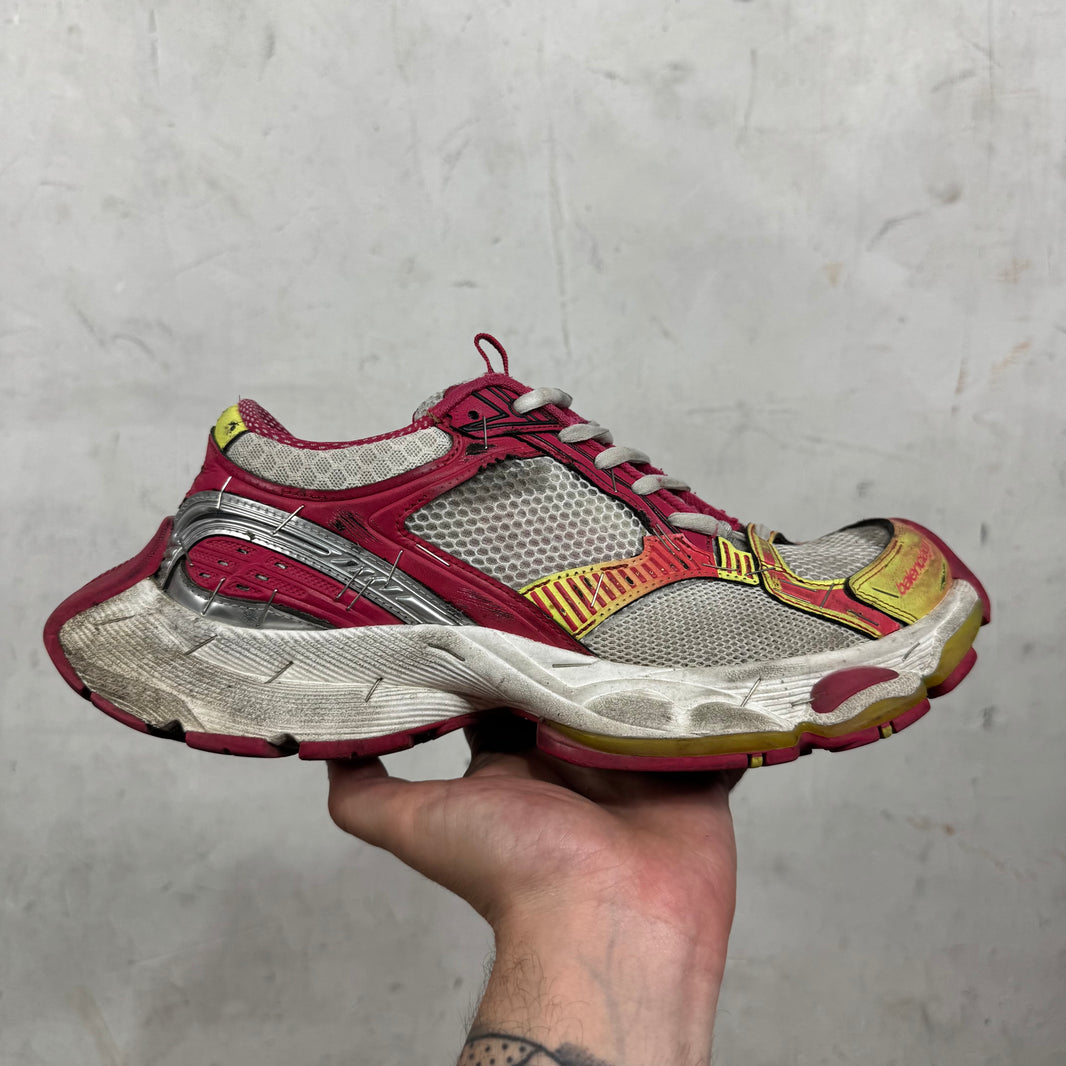 Balenciaga Magenta Stapler Sneakers