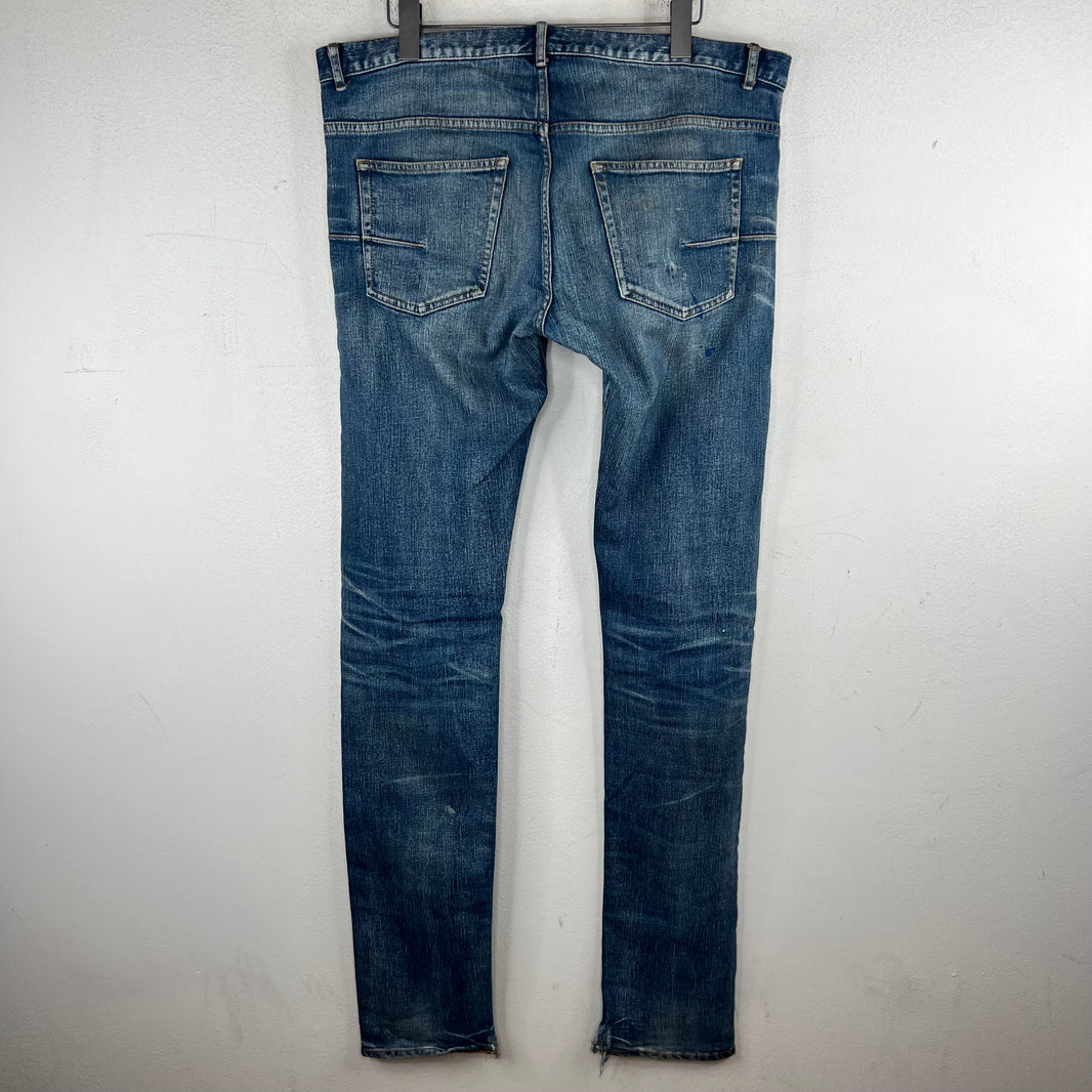 Dior Ink Me Paint Splatter Jeans
