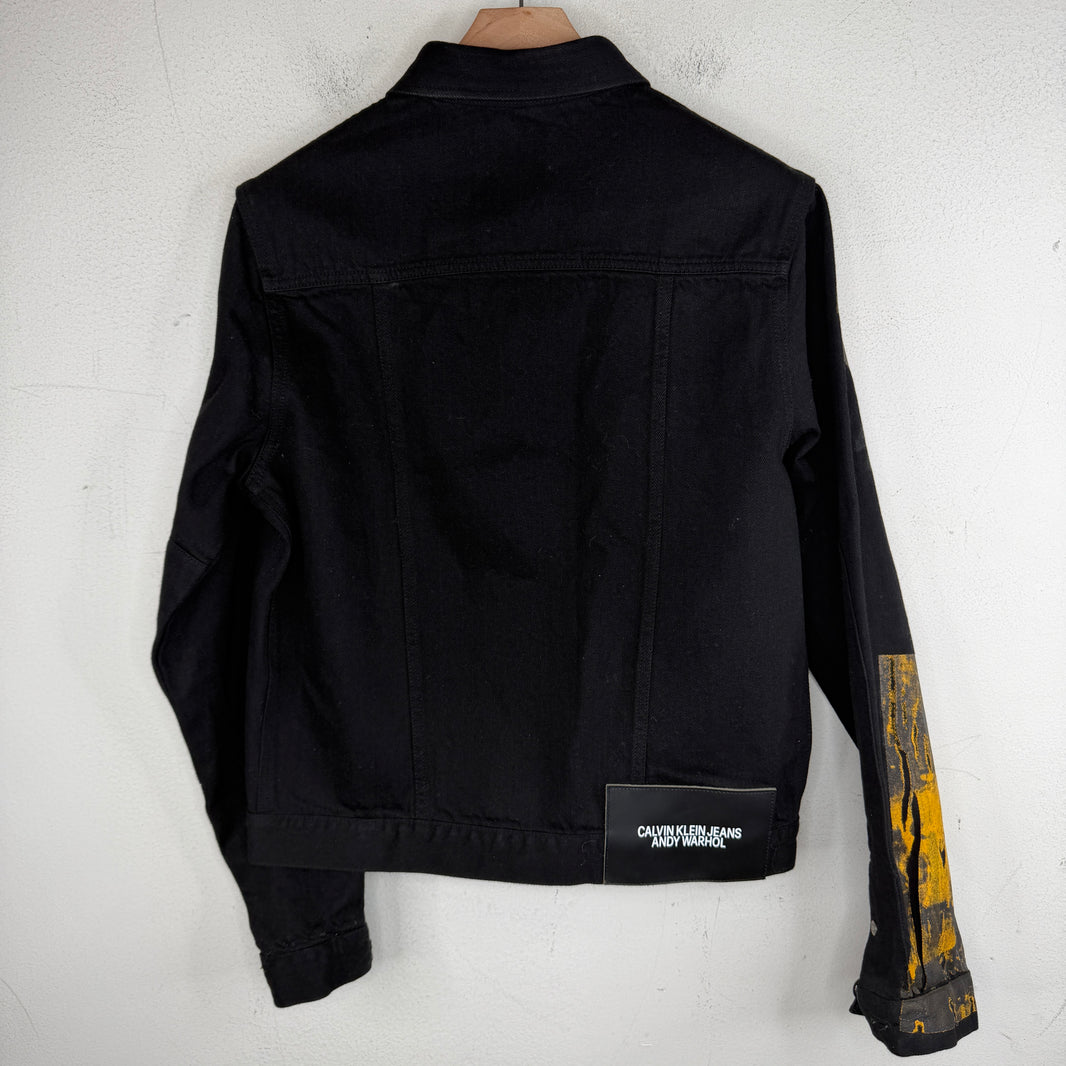 Calvin Klein 205W39NYC Andy Warhol Black Printed Denim Jacket
