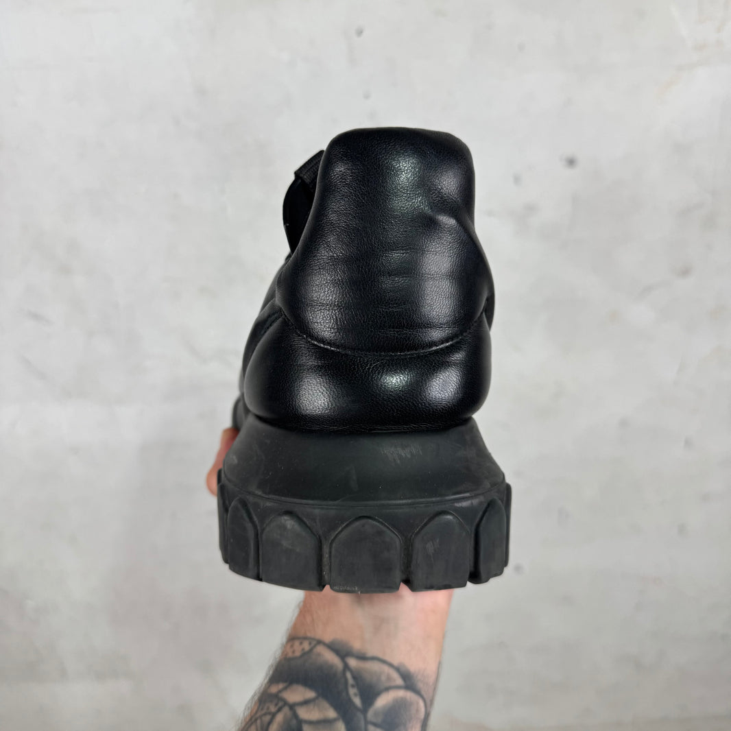 Rick Owens Tonal Black Maximal Tractor Shoes