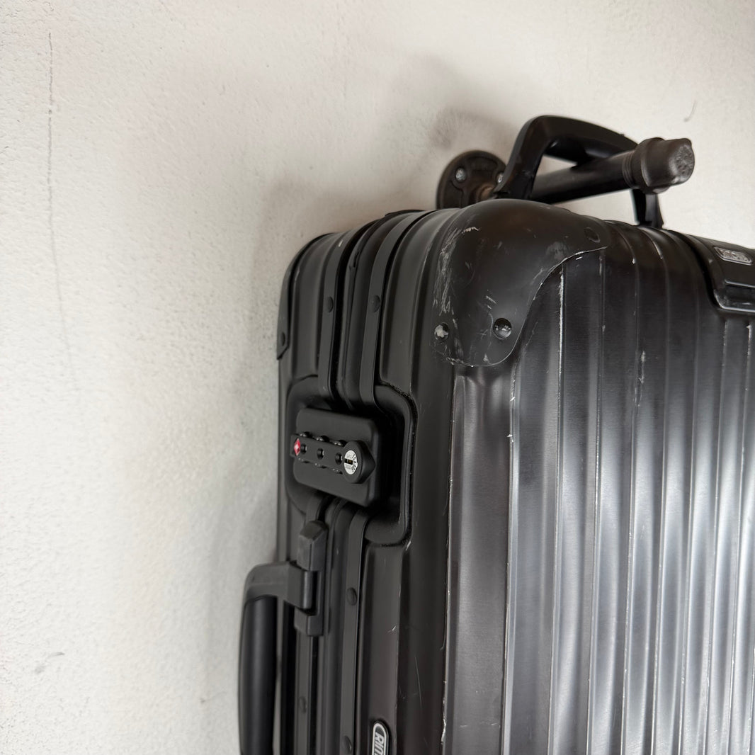 Rimowa 2014 Cabin S Carry On Black Aluminum Suitcase