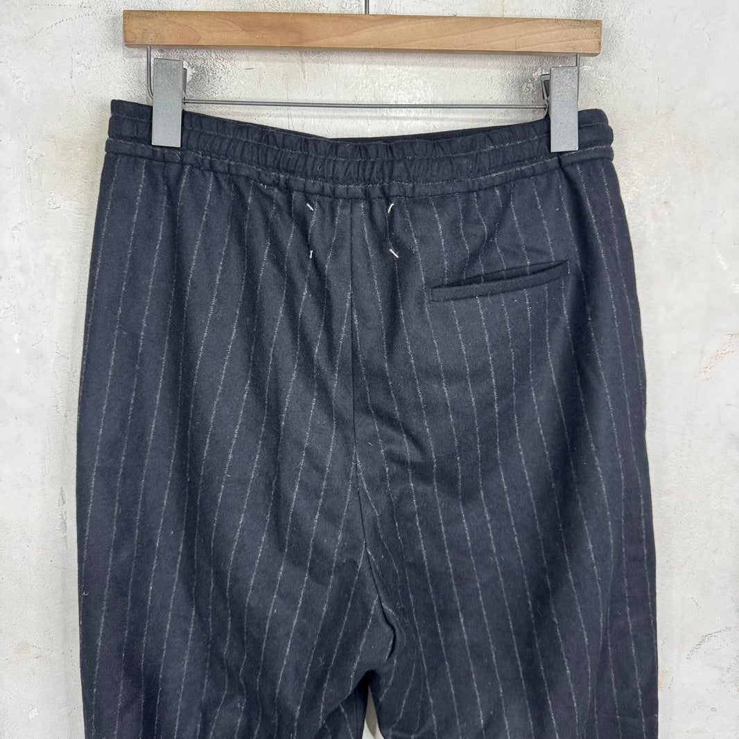 Margiela Pinstriped Elastic Waist Trousers