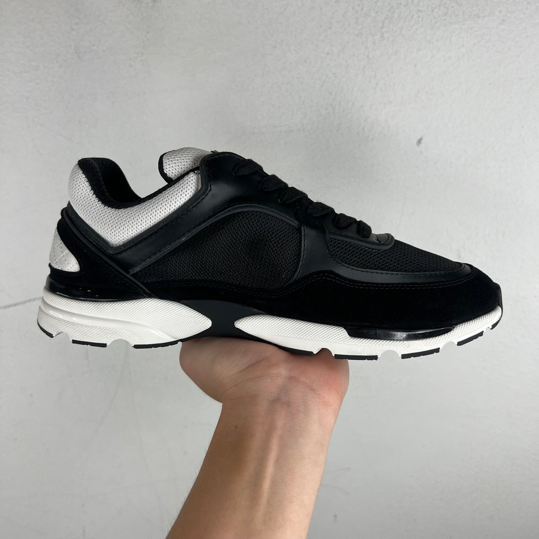 Chanel Black/White CC Runners