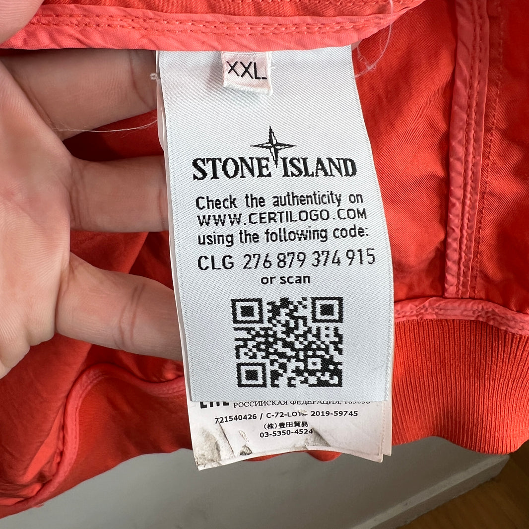 Stone Island Orange Nylon Twill TC Jacket