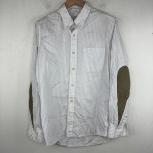Visvim Elbow Patch Striped Button Up L/S Shirt