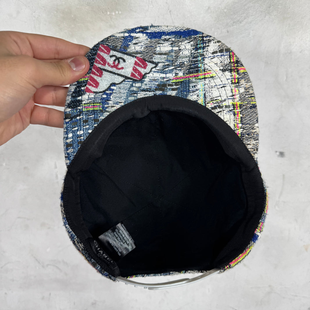 Chanel Tweed Snapback Hat