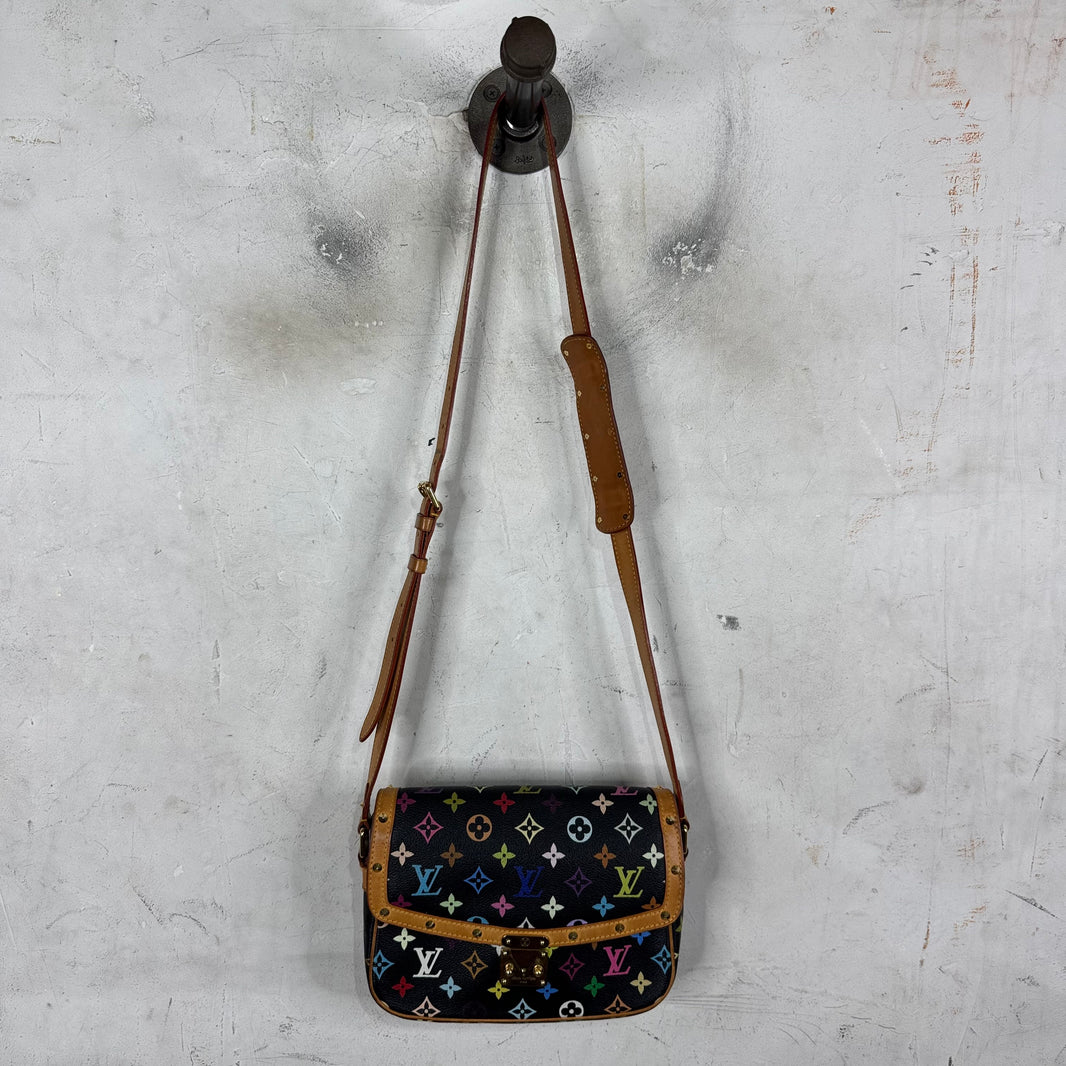 Louis Vuitton Black Murakami Messenger Bag
