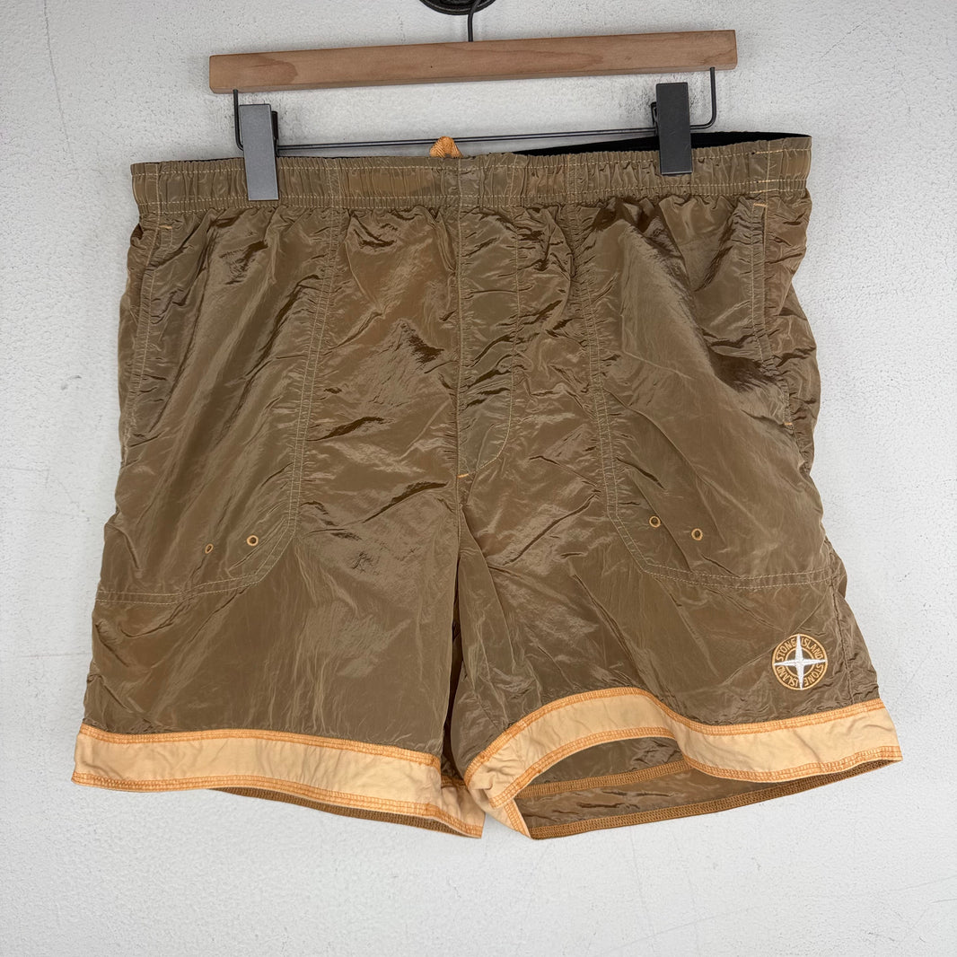 Stone Island Brown/Orange Reflective Shorts