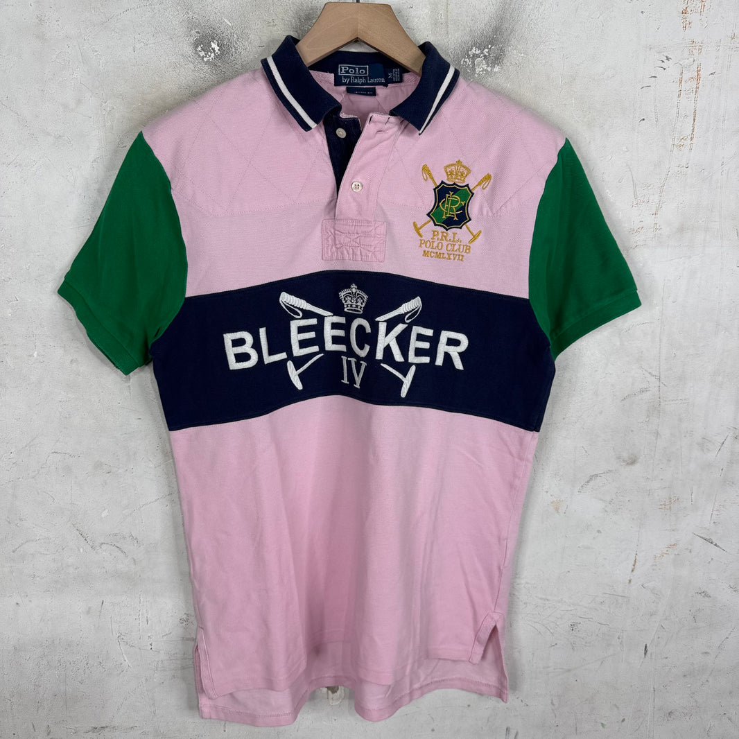 Ralph Lauren Pink Bleecker Paneled Crest Polo