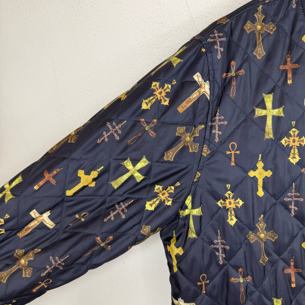 Supreme Navy Crosses Reversible Bomber Jacket