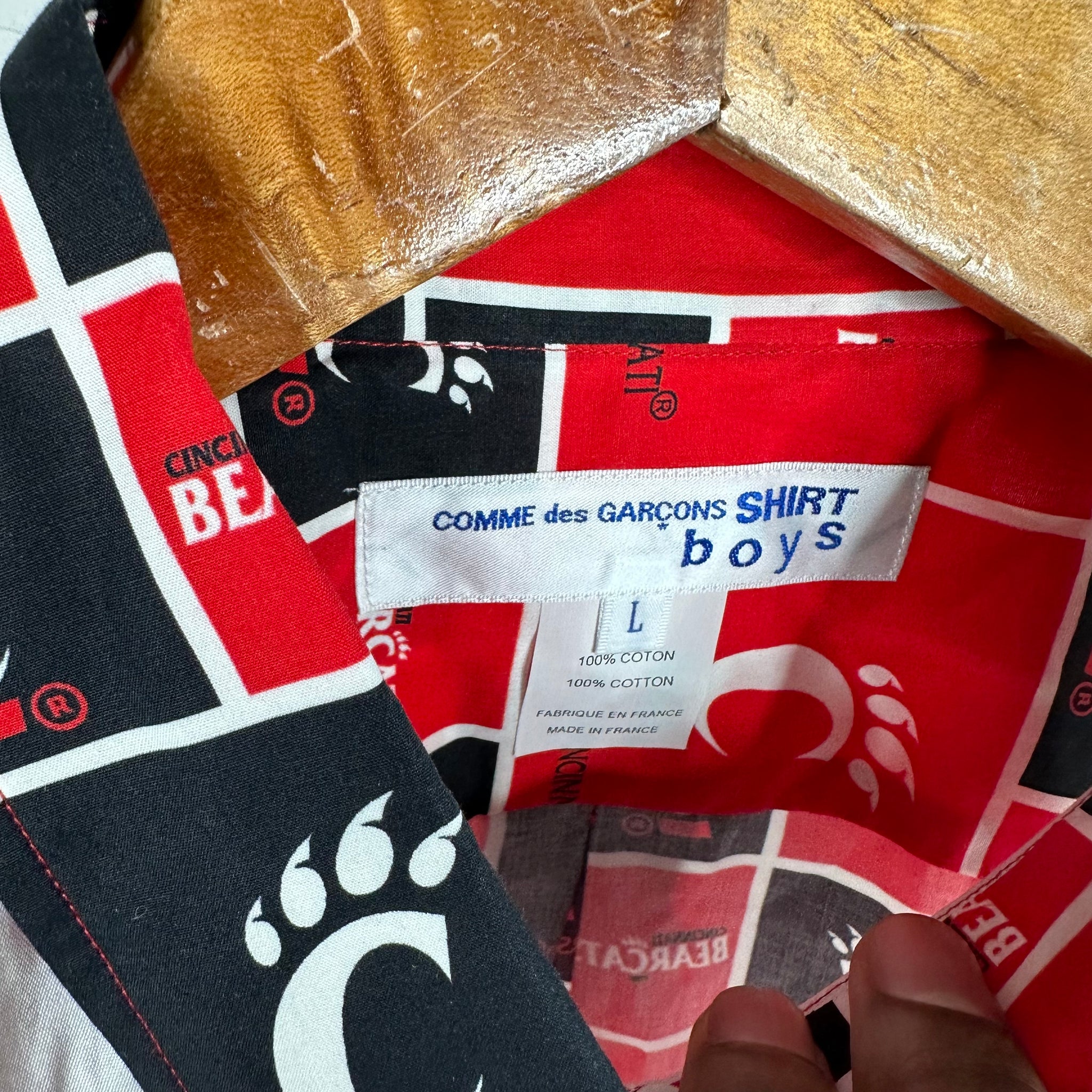 CDG Shirt x Bearcats Print Shirt