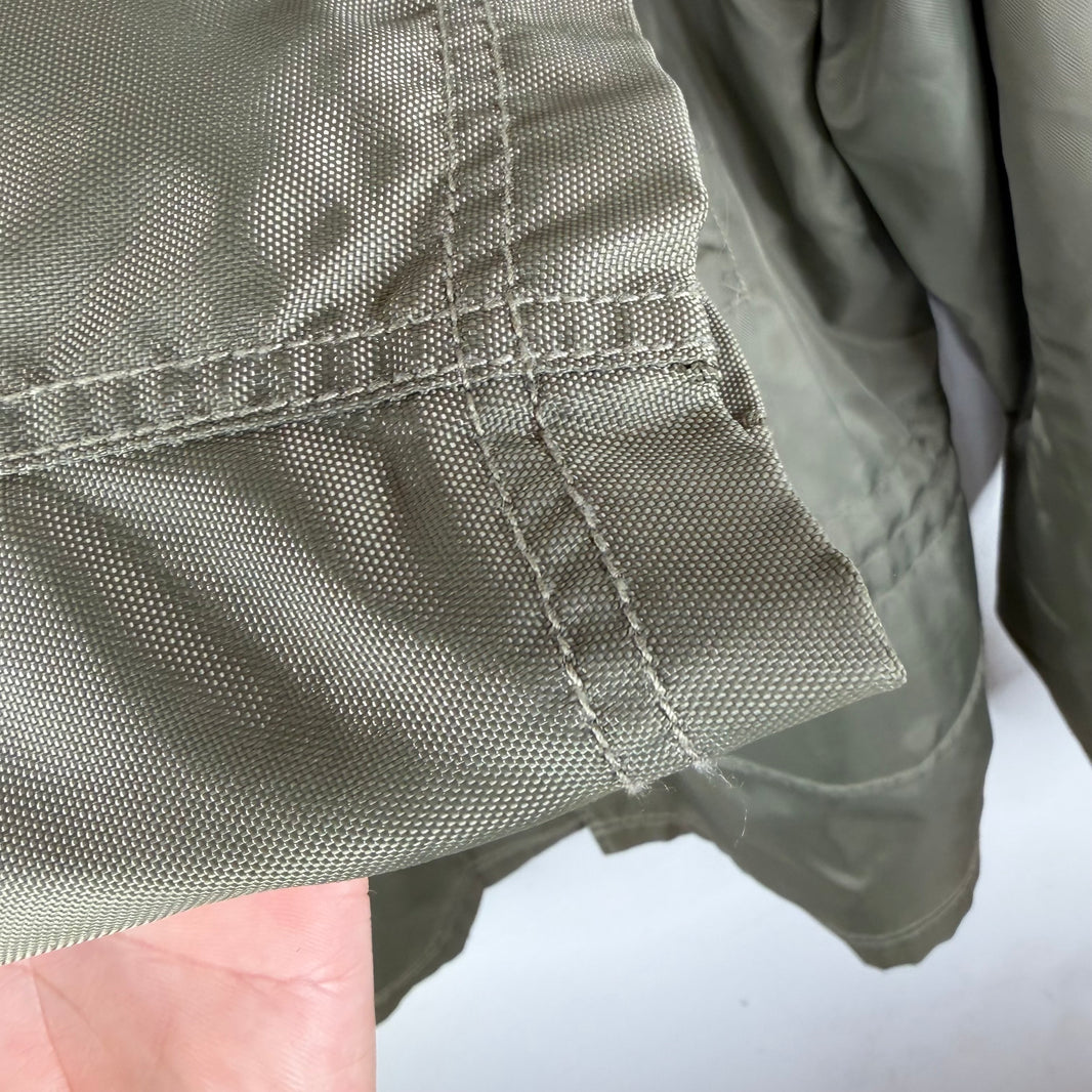 CDG Green Nylon Zip Up Coaches Jacket