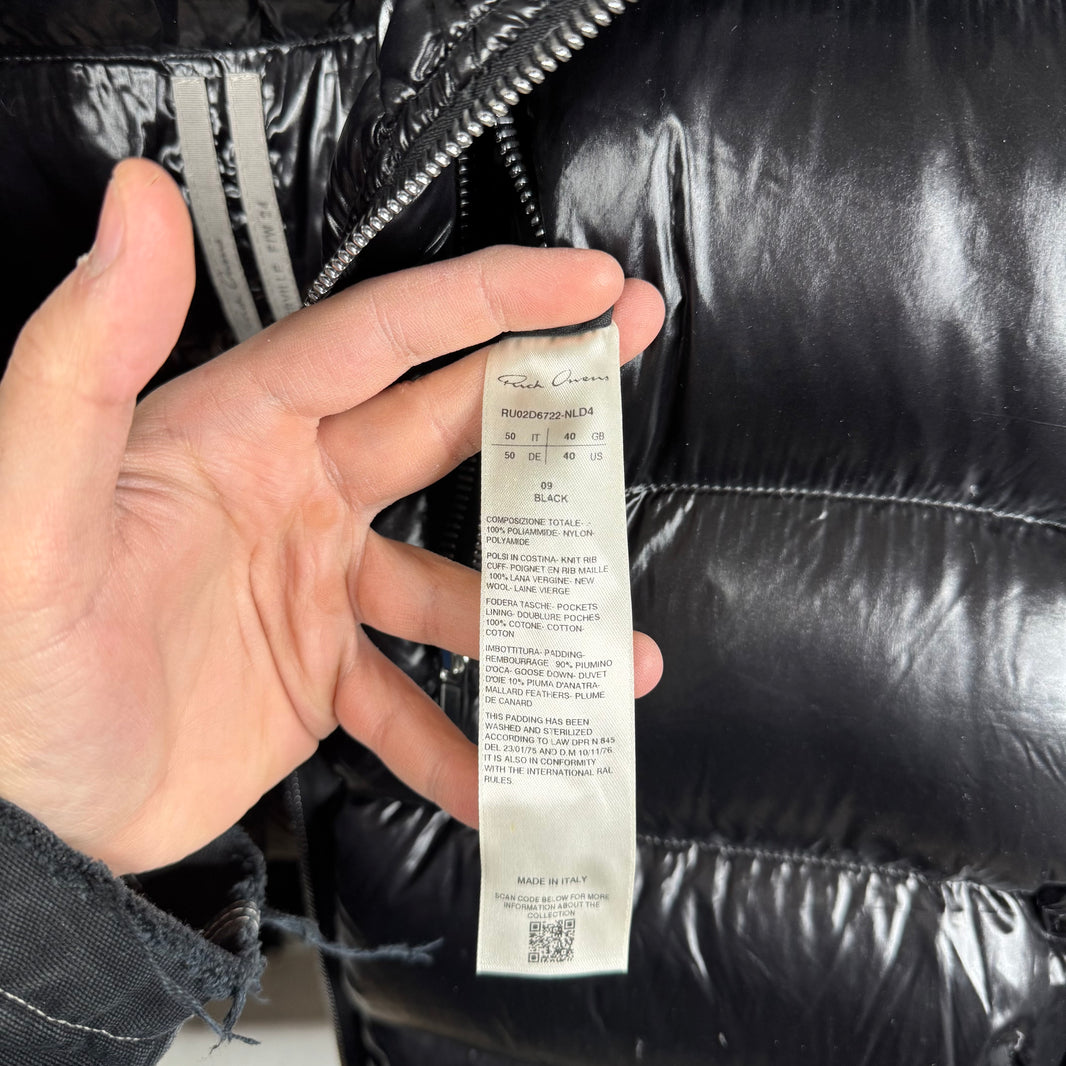 Rick Owens Full Zip Gimp Down Jacket