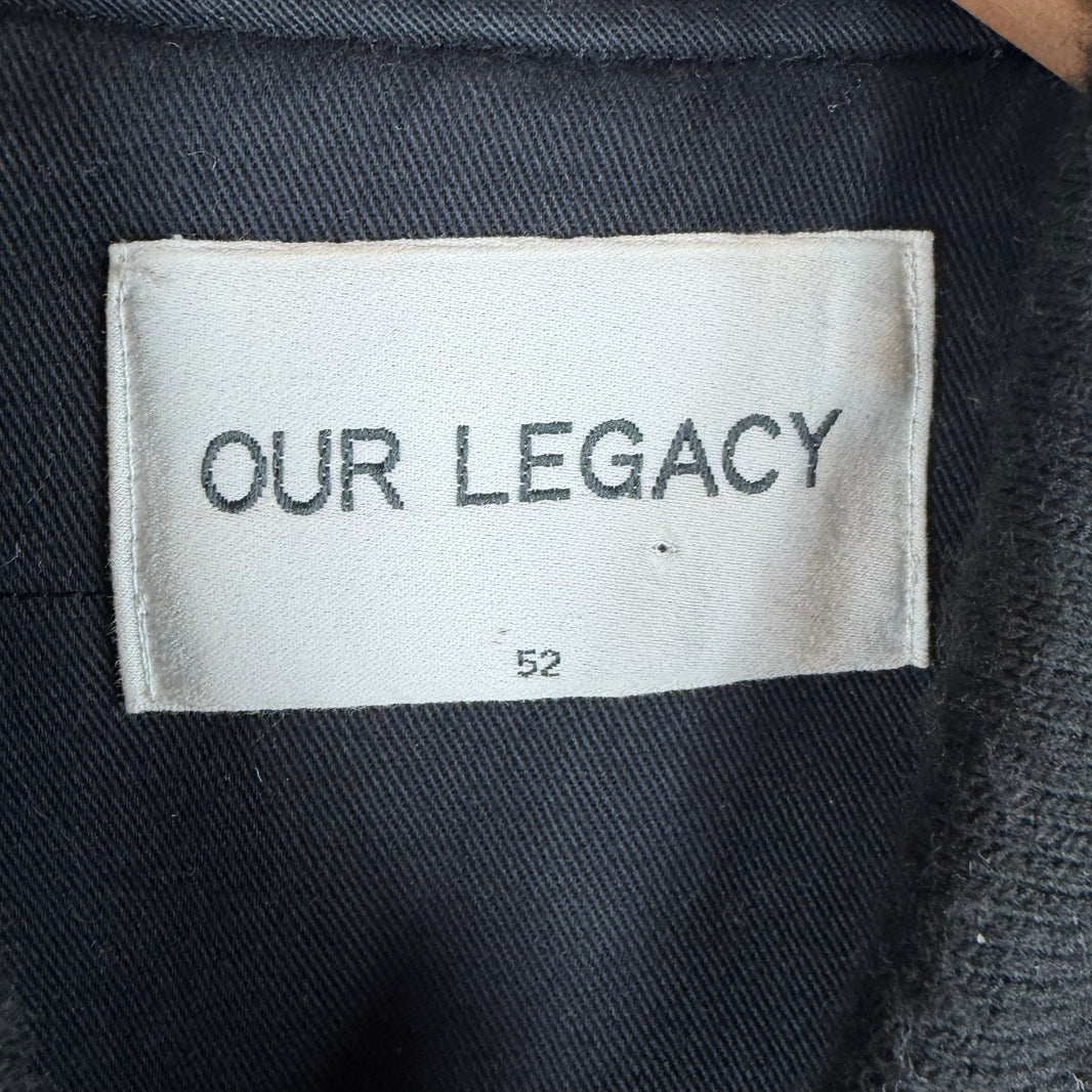 Our Legacy Black Shimmer Bomber Jacket