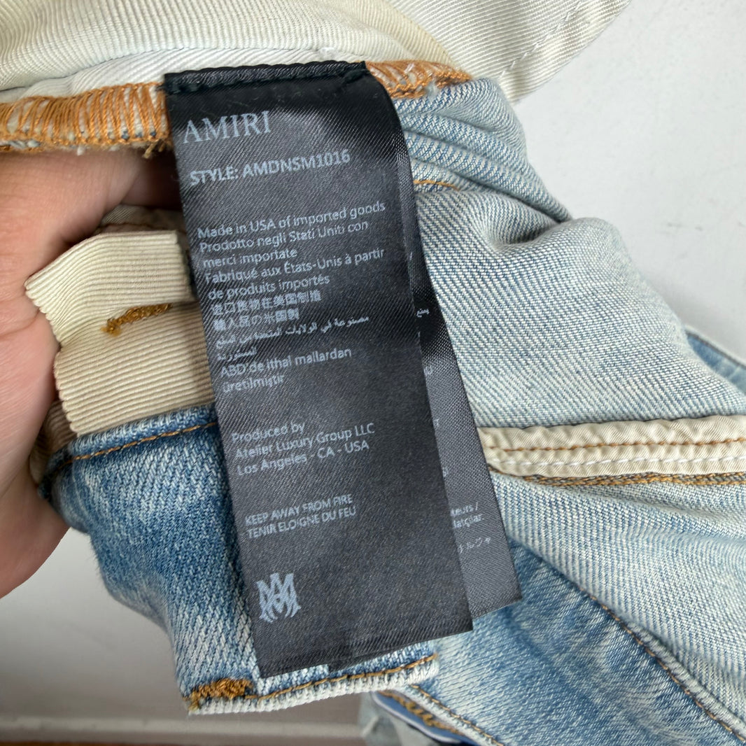 Amiri Patches Skinny Jeans
