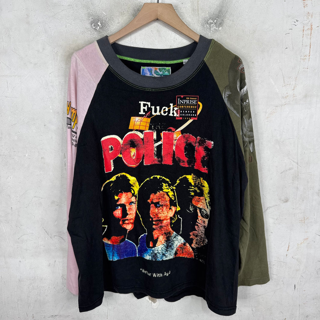 Better With Age Patchwork L/S Graphic T-Shirt
