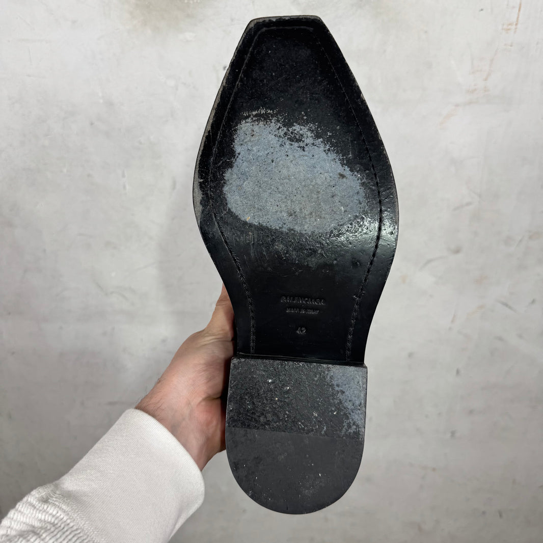 Balenciaga Leather Santiago Mules
