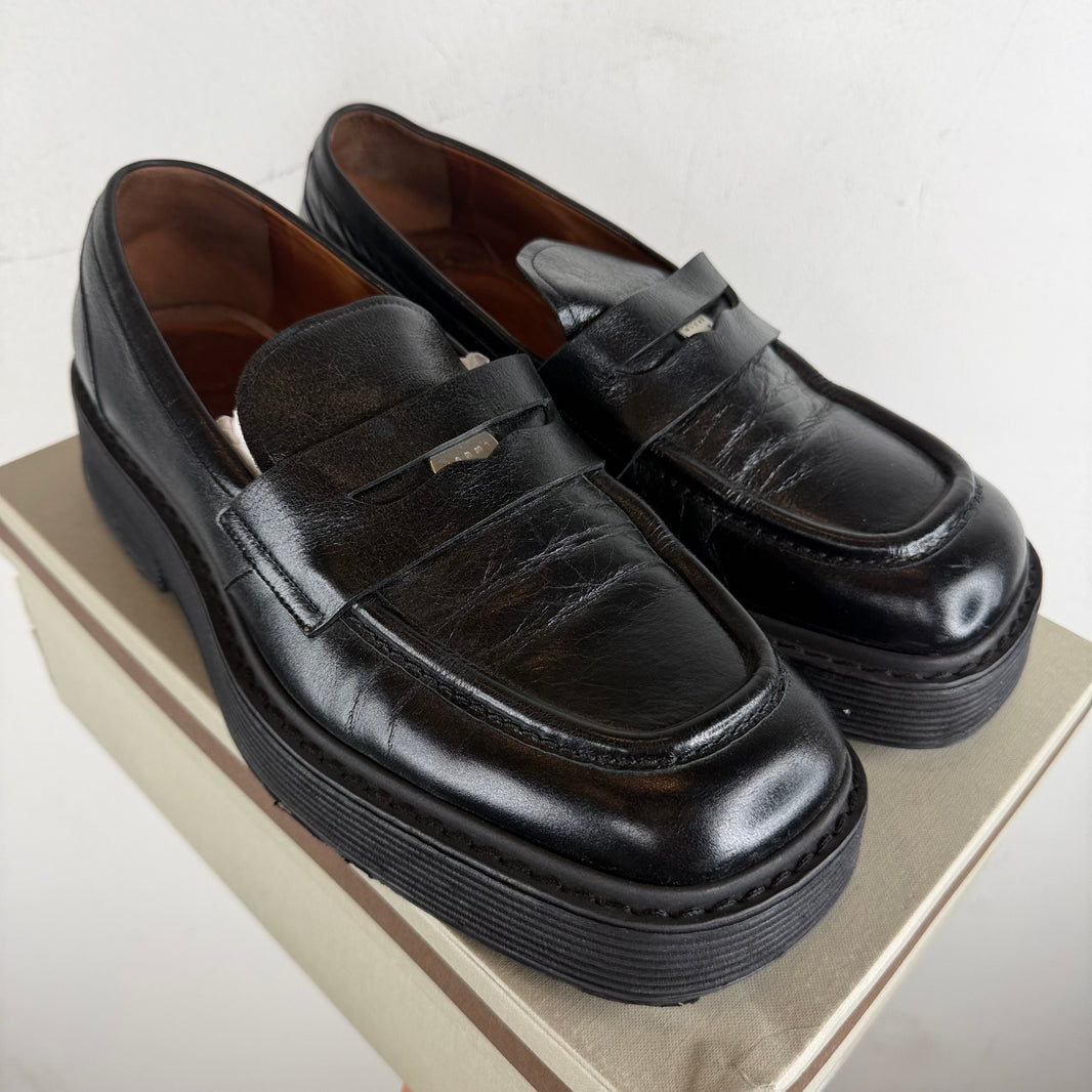 Marni Square Chunky Sole Penny Loafers