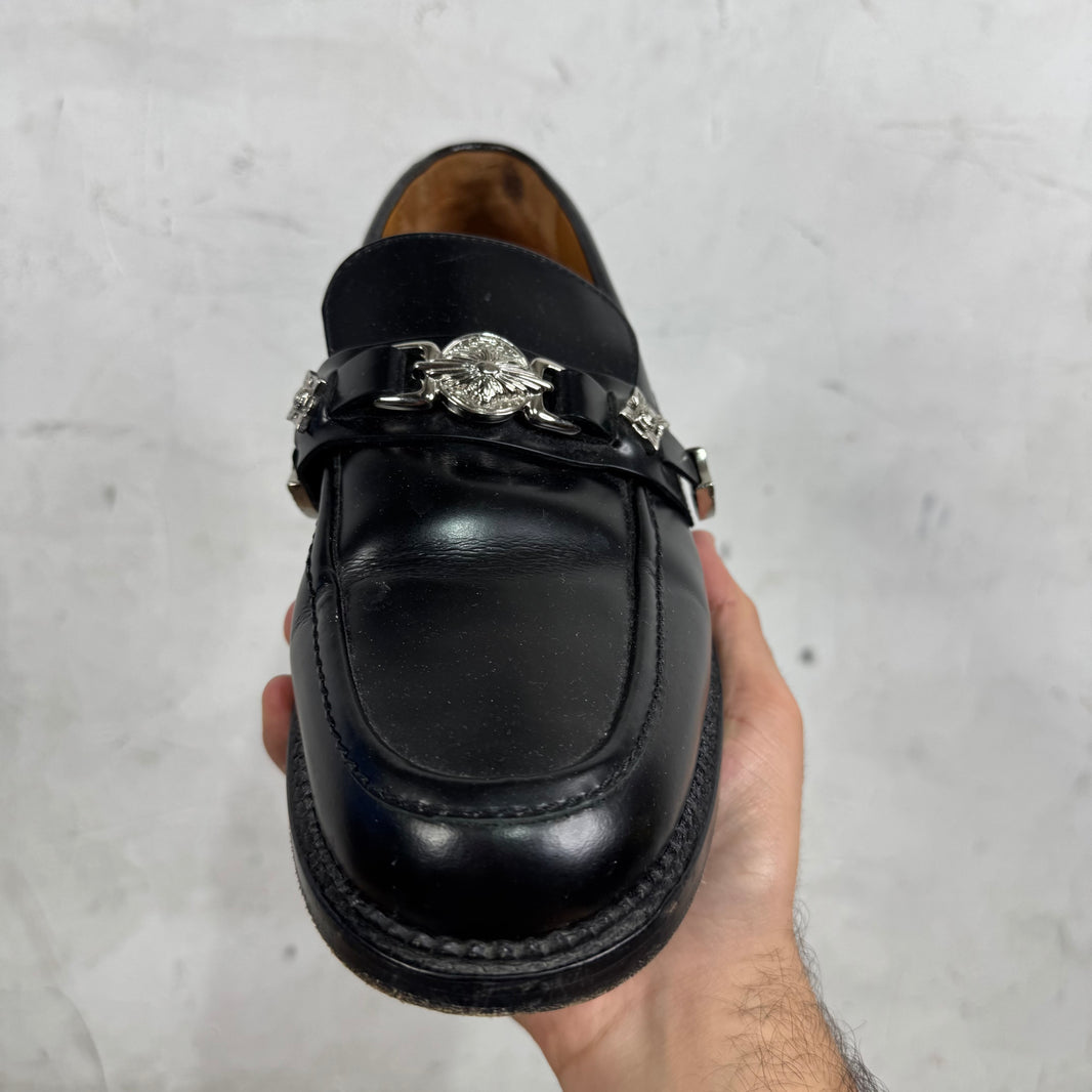 Toga Virilis Silver Embellished Loafers