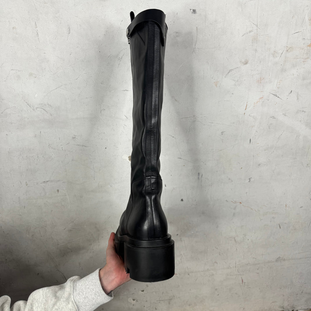 Rick Owens Knee High Bogun Boots
