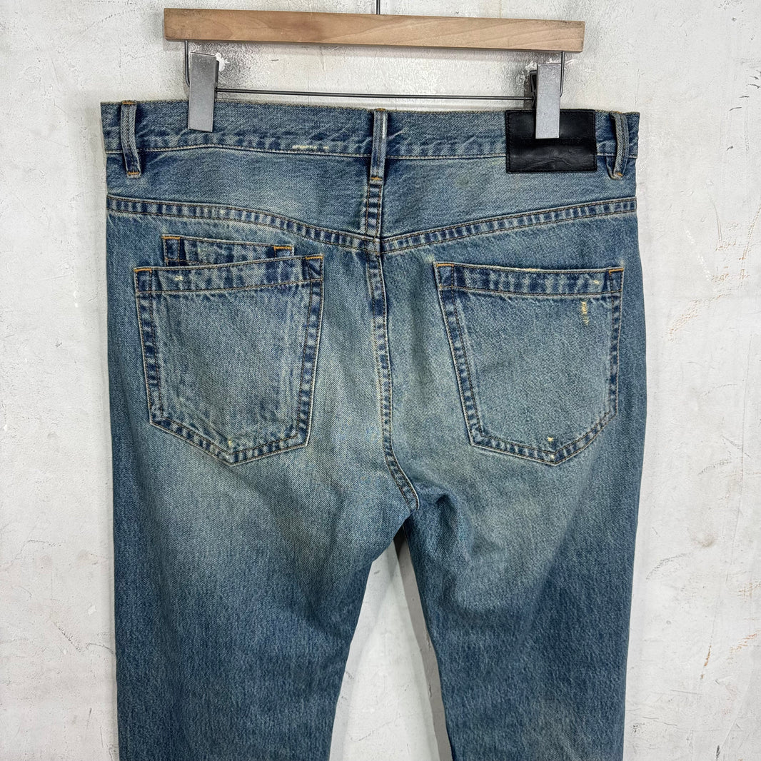 Helmut Lang Wrinkle Wash Light Jeans