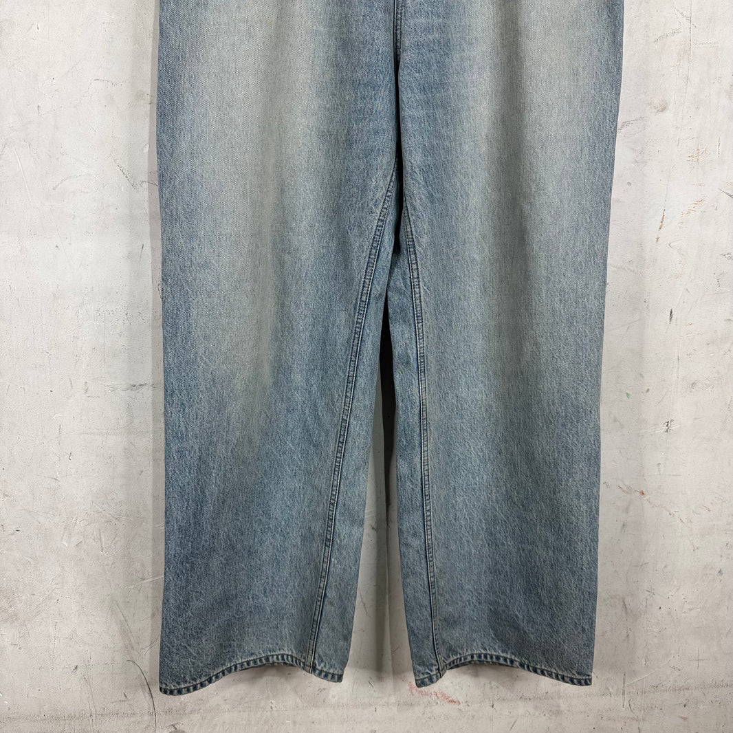 Balenciaga Lightwash Garde Robe Baggy Jeans