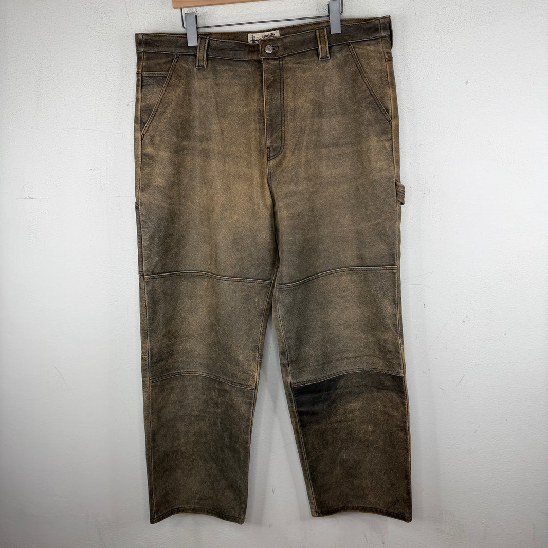 Stussy Leather Carpenter Pants