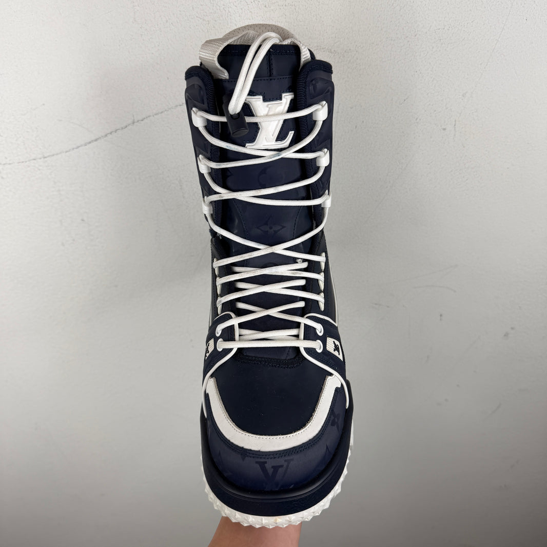Louis Vuitton Navy Trainer Snow Boots