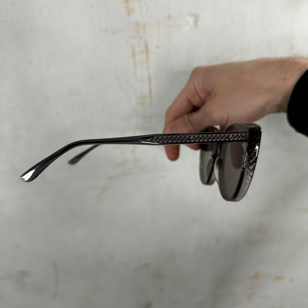 Bottega Veneta Woven Cat-Eye Sunglasses