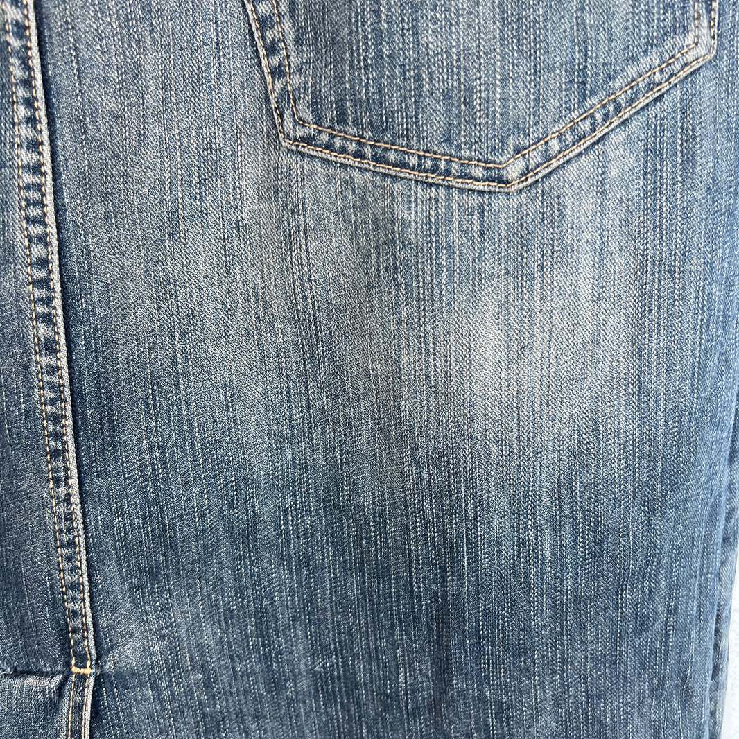 Balenciaga Blue Washed Apron Jeans