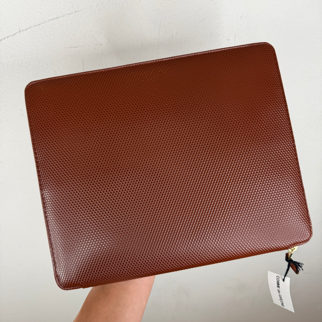 CDG Brown Clutch Bag