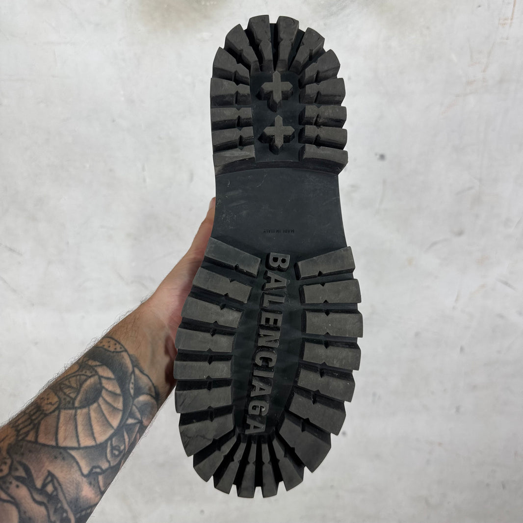 Balenciaga Distressed Strike Boots