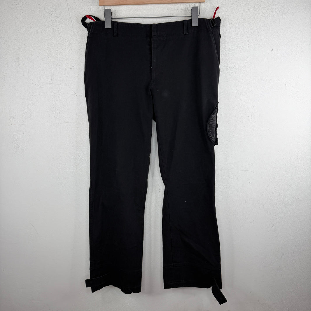 Prada Vintage Black Cotton Trousers