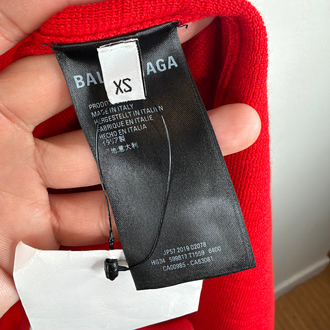 Balenciaga YE24 Shoulder Pad Knit Sweater