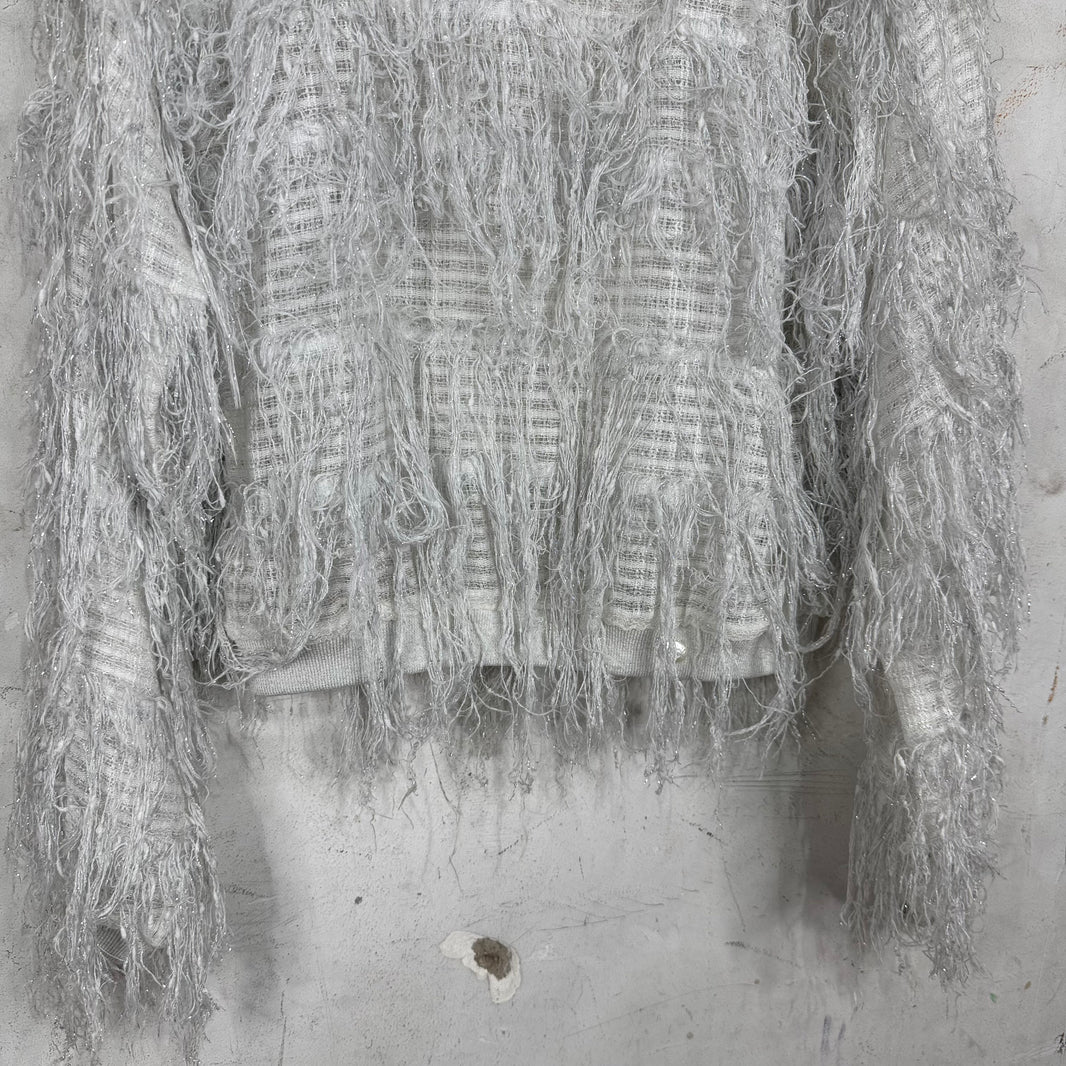 Chanel 18' Tweed Fringed Sweater