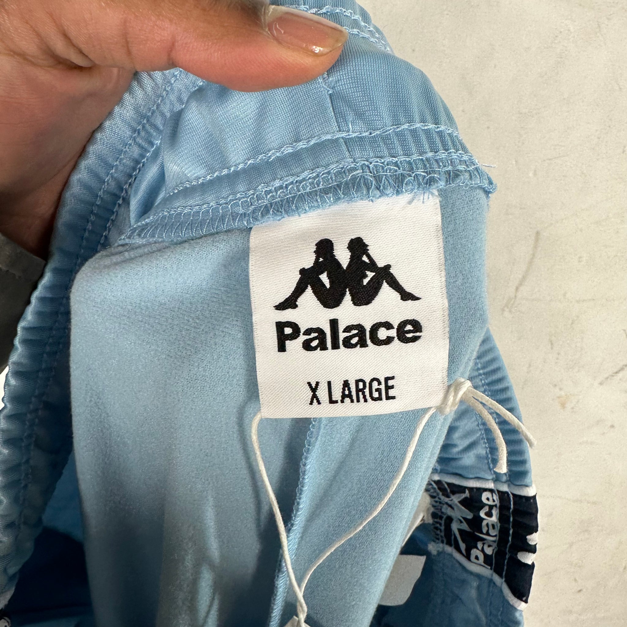 Palace x Kappa Baby Blue Track Pants