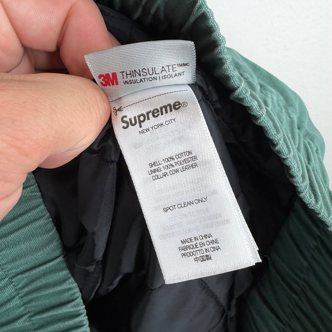 Supreme Leather Collar Work Jacket