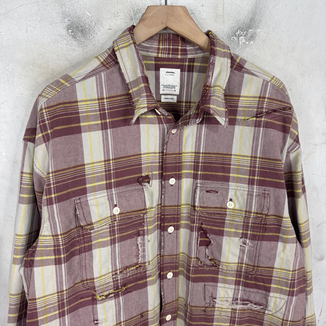 Visvim Distressed Lumber Crash Flannel