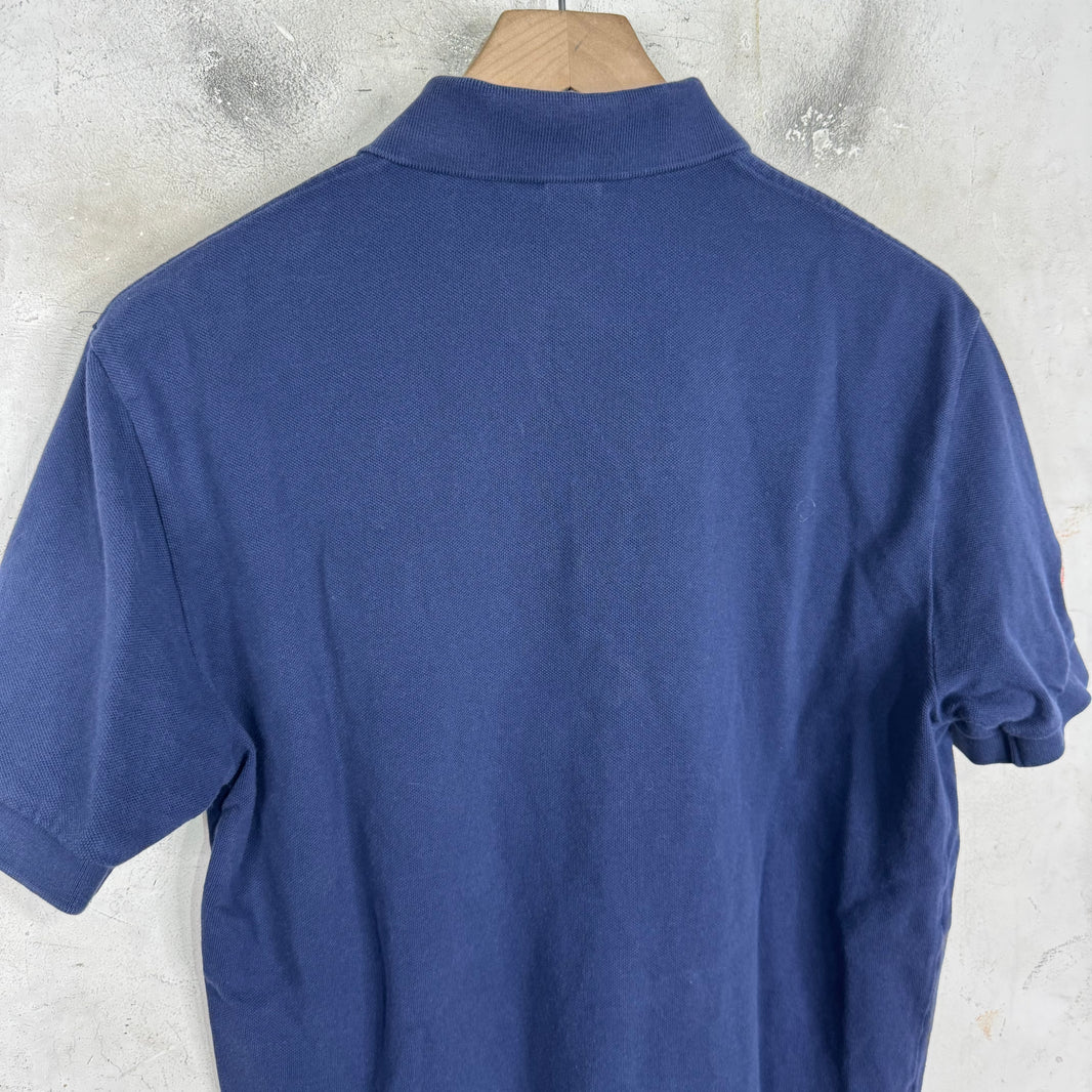 Ralph Lauren Bucknell Navy Orange Pony Polo