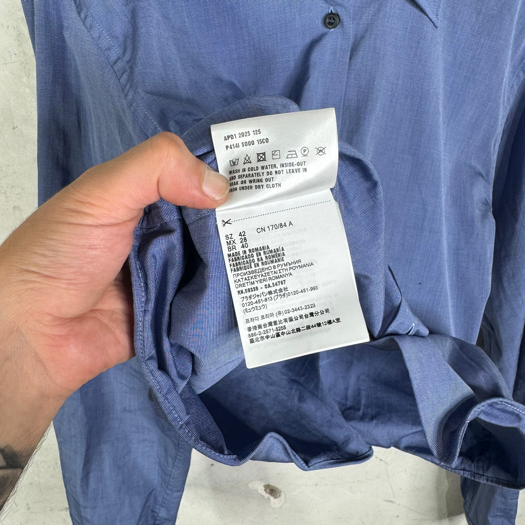 Prada Runway Blue Wired Shirt