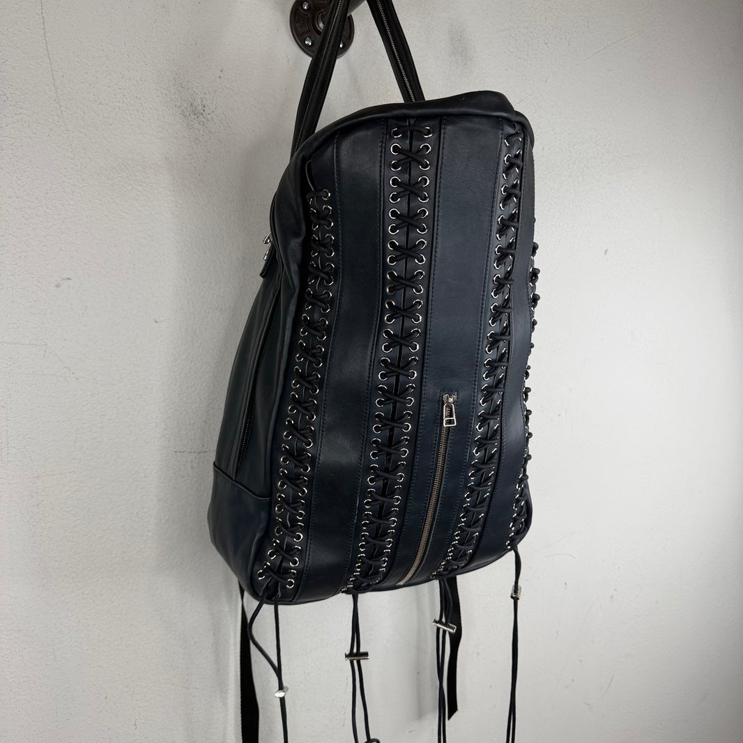 HBA 2014 Runway Lace Leather Backpack